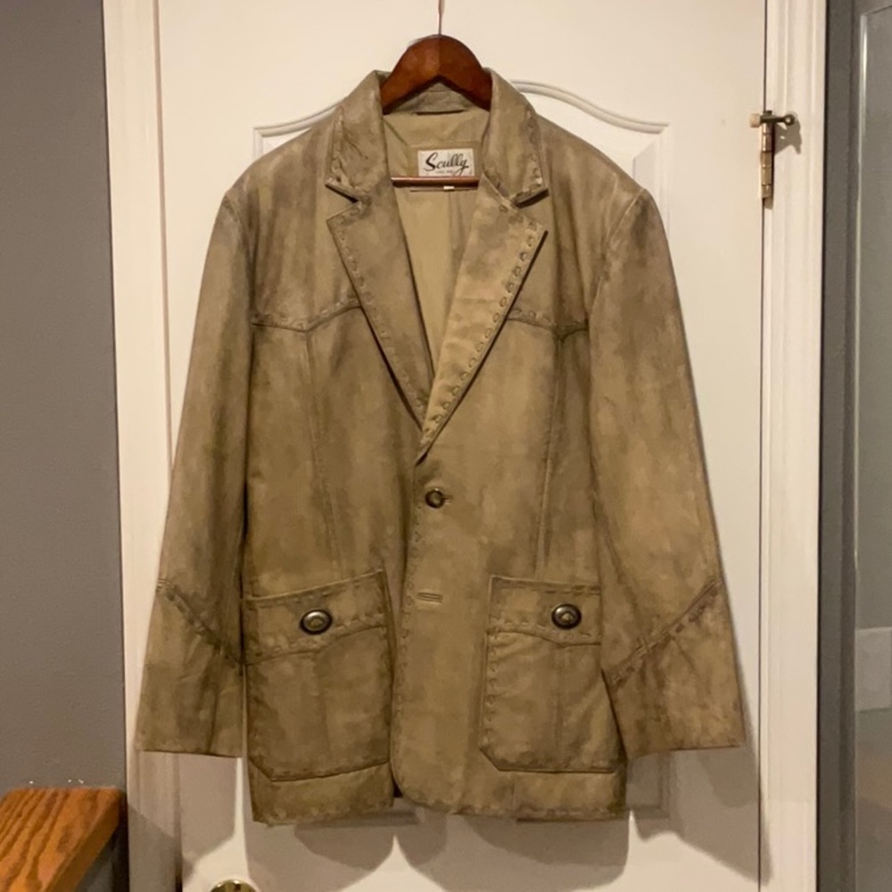 Scully Beige Leather Jacket